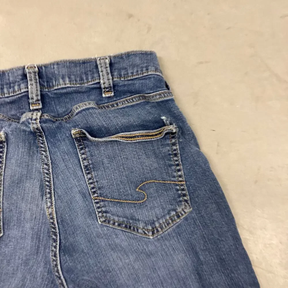y2k western silver Jeans 33x32